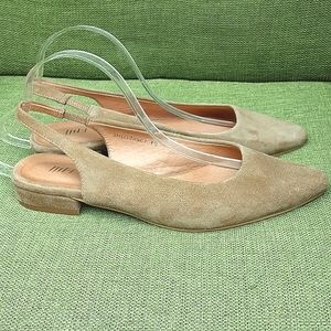 J.Jill suede sling back flat.